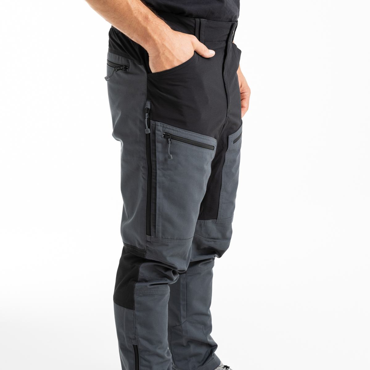 Impregnated trousers Dark Shadow and Black - Adventer & fishing