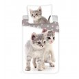 JERRY FABRICS Povlečení Kitten grey Bavlna, 140/200, 70/90 cm