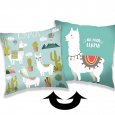 JERRY FABRICS Měnící polštářek s flitry Lama 01 Polyester, 40/40 cm