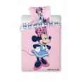 FARO Povlečení do postýlky Minnie mašličky Bavlna, 100/135, 40/60 cm