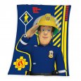 Micropolar fleece deka Požárník Sam blue130/160