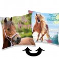 Měnící polštářek s flitry Horse heart 40/40