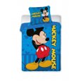 FARO Povlečení do postýlky Mickey Smile Bavlna, 100/135, 40/60 cm