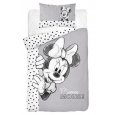 DETEXPOL Povlečení do postýlky Minnie šedá Bavlna, 100/135, 40/60 cm