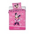 FARO Povlečení do postýlky Minnie srdíčka Bavlna, 100/135, 40/60 cm