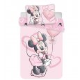 JERRY FABRICS Povlečení do postýlky Minnie Pink Heart baby Bavlna, 100/135, 40/60 cm