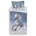 JERRY FABRICS Povlečení Horses white Bavlna, 140/200, 70/90 cm