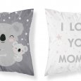 DETEXPOL Povlak na polštářek Koala Love grey Bavlna, 40/40 cm