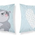 DETEXPOL Povlak na polštářek Lenochod blue Bavlna, 40/40 cm