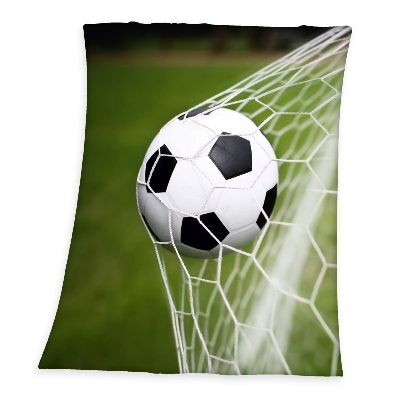 HERDING Fleece deka Fotbal Polyester, 130/160 cm