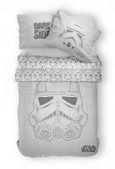 DETEXPOL Povlečení Star Wars grey Bavlna, 140/200, 70/80 cm