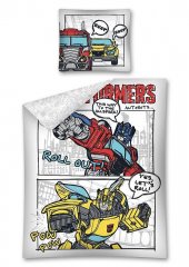 DETEXPOL Povlečení Transformers komiks Bavlna, 140/200, 70/80 cm
