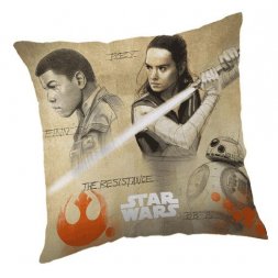 Povlak na polštářek Star Wars 8 Finn a Rey micro 40/40