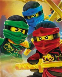 Halantex Fleece deka Lego Ninjago Polyester, 100/150 cm