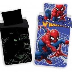 JERRY FABRICS Povlečení Spiderman svítící Bavlna, 140/200, 70/90 cm