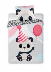 FARO Povlečení do postýlky Panda Bavlna, 100/135, 40/60 cm
