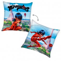 HERDING Polštářek Kouzelná Beruška Paříž Polyester, 40/40 cm