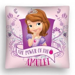 DETEXPOL Povlak na polštářek Princezna Sofie První Amulet micro Polyester, 40/40 cm