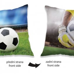 JERRY FABRICS Polštářek Fotbal Polyester, 40/40 cm