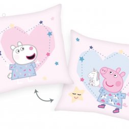 HERDING Polštářek Peppa Pig dobrou noc Polyester, 40/40 cm