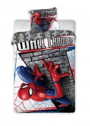 FARO Povlečení Spiderman zeď Bavlna, 140/200, 70/90 cm