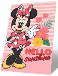 EUROSWAN Fleece deka Minnie Hello Polyester, 100/150 cm