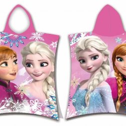 JERRY FABRICS Pončo Ledové Království sisters Bavlna - Froté, 50/115 cm