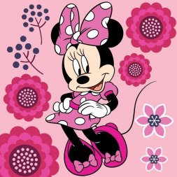 FARO Magický ručníček Minnie květy Bavlna - Froté, 30/30 cm