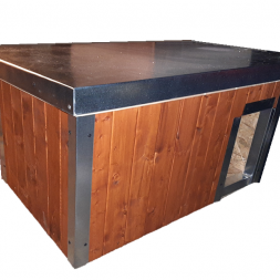 Vatou zateplená bouda pro psa 100 x 60 x 50 cm s lazurou