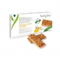 bodykey by NUTRILITE™ TYČINKA – náhrada jídla pro kontrolu hmotnosti TROPICKÉHO OVOCE 14 x 58 g