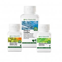 Balíček Omega-3 Complex , Vitamin B Plus (60 tablet) a Vitamin C Plus (60 tablet).