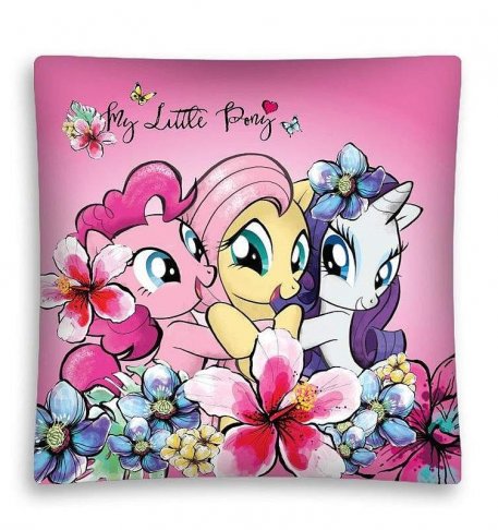 DETEXPOL Povlak na polštářek My Little Pony Friendship micro Polyester, 40/40 cm 