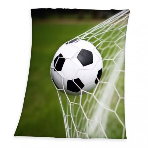 HERDING Fleece deka Fotbal Polyester, 130/160 cm 
