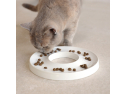 Ring zpomalovací miska pro kočky a psy bílá