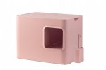 Dome - toaleta pro kočky růžová