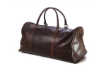 Cestovní kožená taška Kastrup 2 hnědočerná