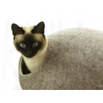 Ručně plstěný Cocoon pelíšek z ovčí vlny pro kočky