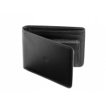 Pánská kožená peněženka s kapsou na mince černá