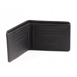 Pánská slim kožená peněženka černá
