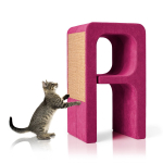 Pelíšek a škrabadlo Alphabet - písmeno: moderní designový nábytek pro kočku