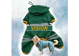 Nepromokavý obleček a pláštěnka VISION pro psa - zelená
