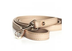 Kožené psí vodítko Amaya Taupe - béžová