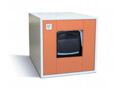 Binq - designová toaleta pro kočky oranžová