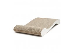 Designové kartonové škrabadlo Sofa - bílá