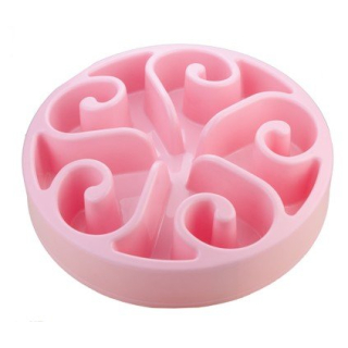 Zpomalovací miska Eat Slow - růžová