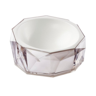 Miska Diamond pro kočku a psa - bílá