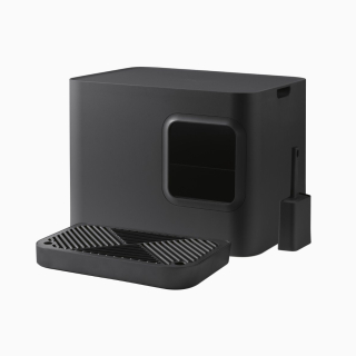 Dome Plus toaleta pro větší kočky tmavě šedá