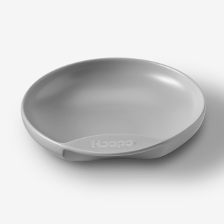 Plate plochá miska šedá