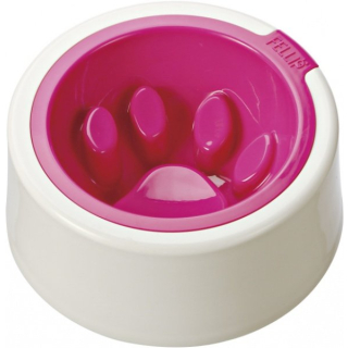 Zpomalovací miska Fellipet Kaleido Good Manners růžová