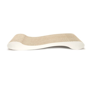 Designové kartonové škrabadlo Sofa - bílá